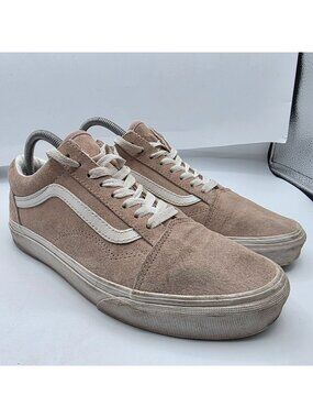 Vans Old Skool Pig Suede Womens Size 10 Oatmeal Beige Shoes Skate Walking Casual